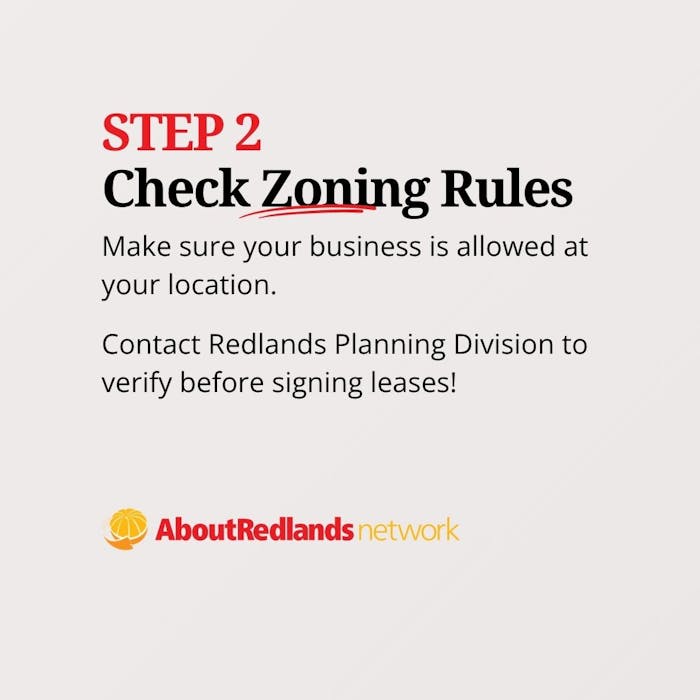 How to Get a Business License in Redlands sTEP 2